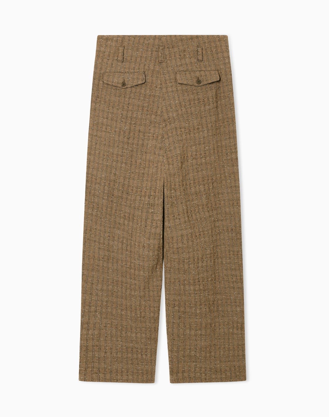 trousers-in-lam-striped-jacquard-fabric-beige--emporio-armani