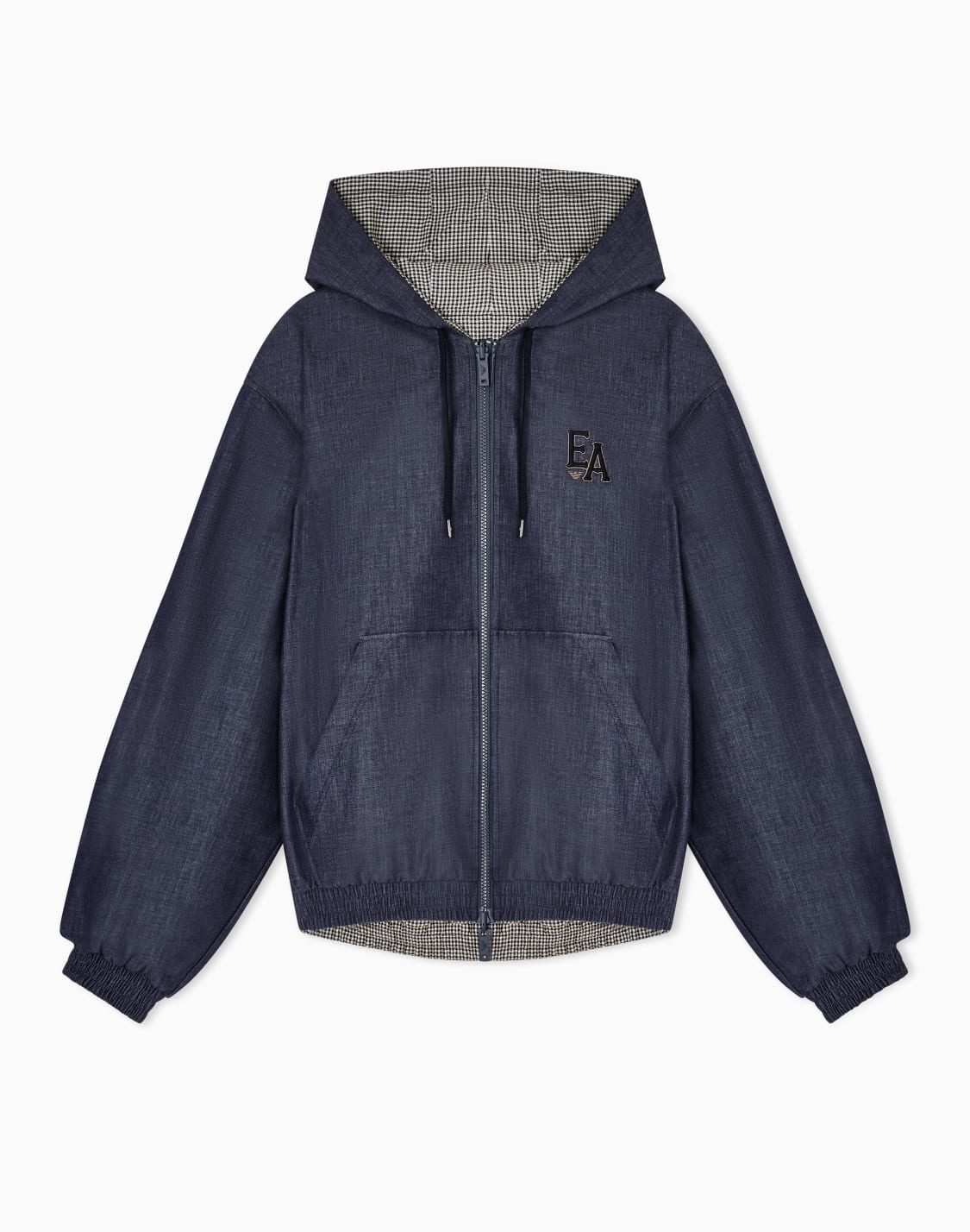 eagle-club-フド付きリバシブルブルゾン-デニム-ブル--emporio-armani