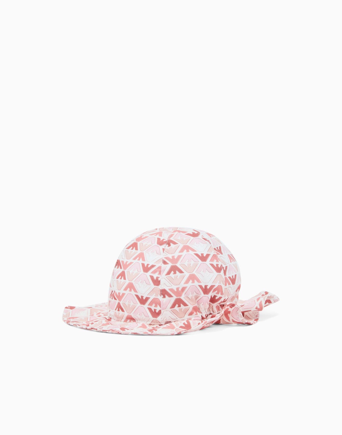 cappello-in-popeline-stampa-all-over-rosa--emporio-armani