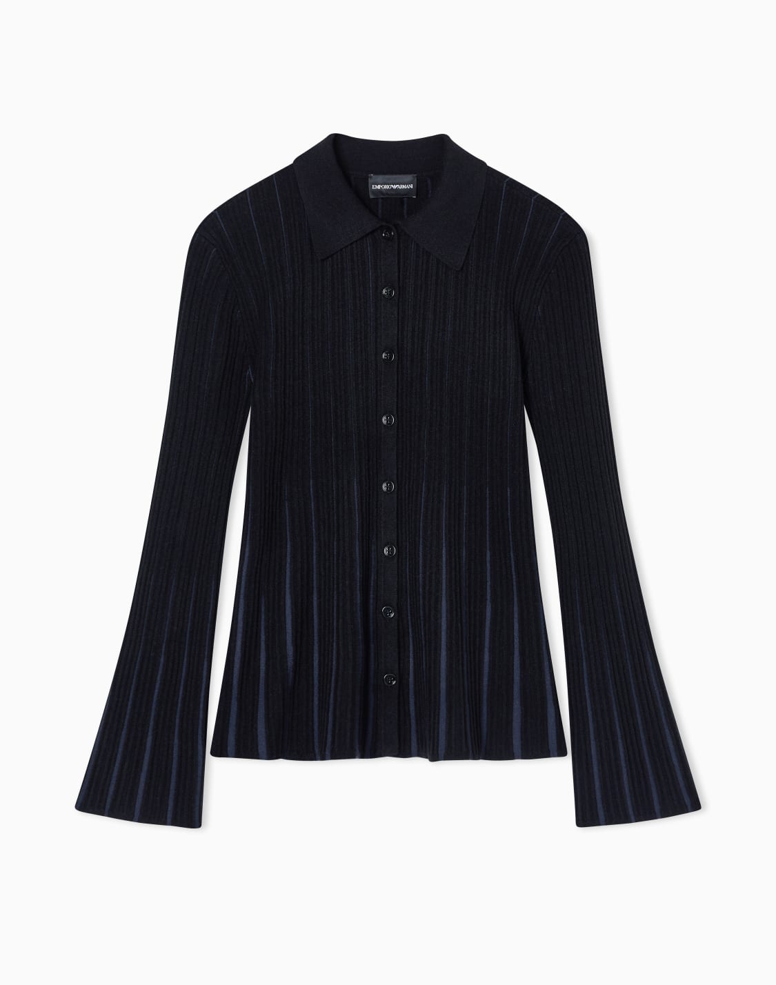 classic-collar-cardigan-in-plated-rib-knit-black--emporio-armani