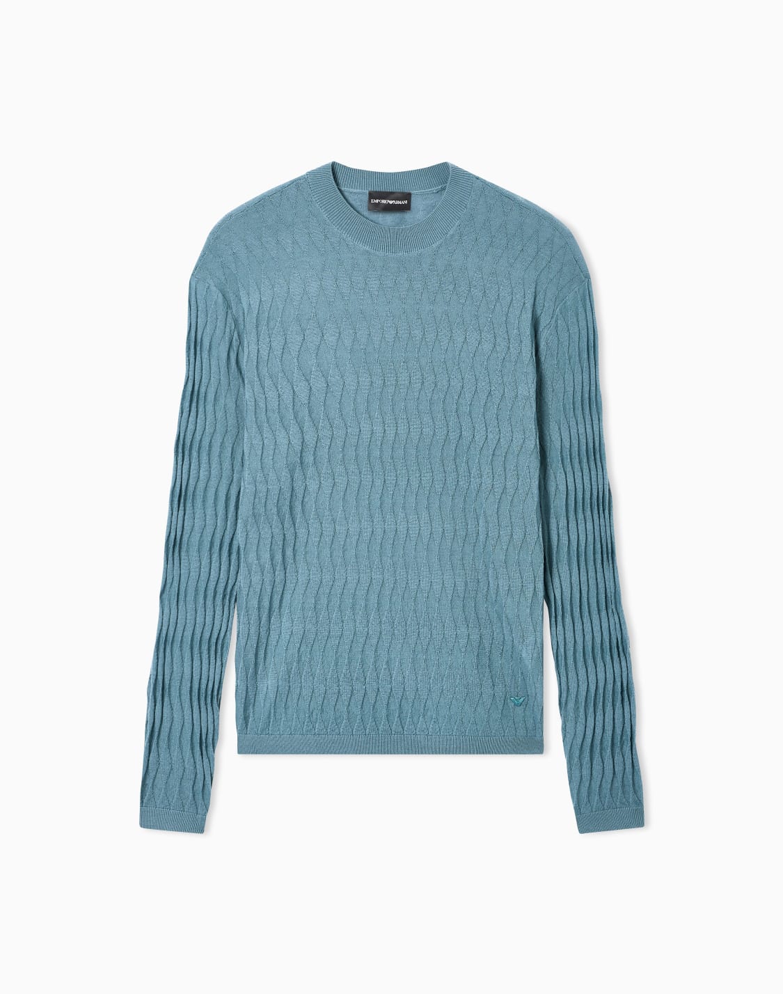 jersey-de-punto-adamascado-en-lana-virgen-celeste--emporio-armani