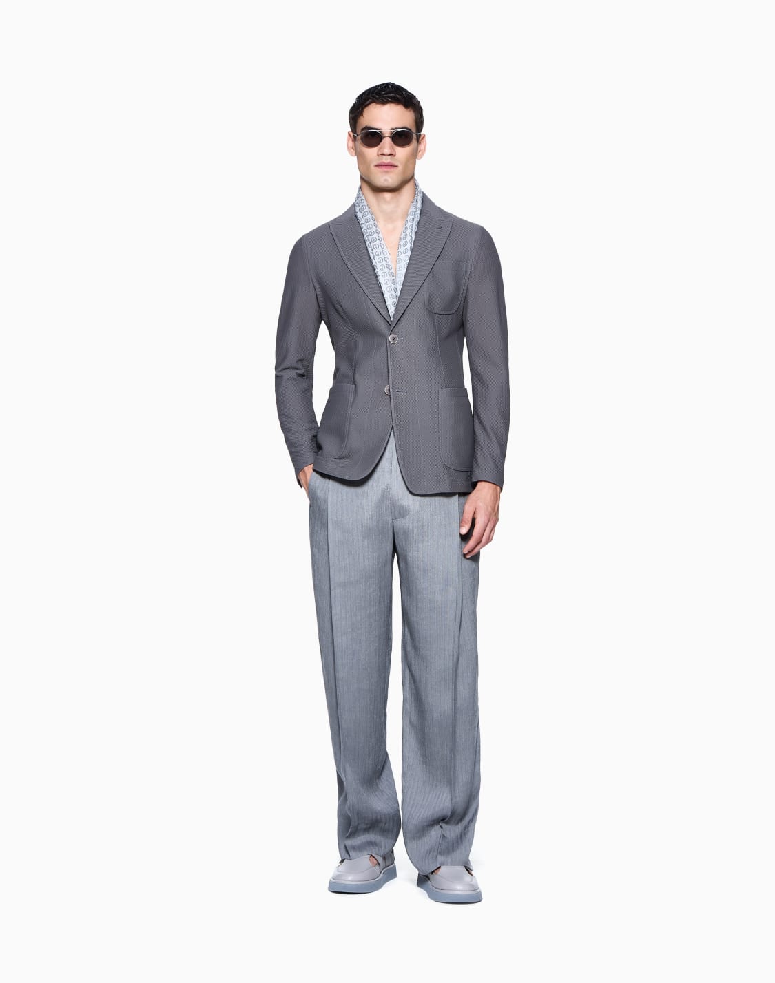 single-breasted-jacket-in-technical-waffle-fabric-grey--giorgio-armani