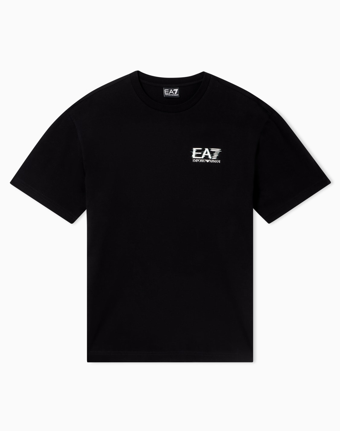 レギュラフィットtシャツ-ブラック--ea7