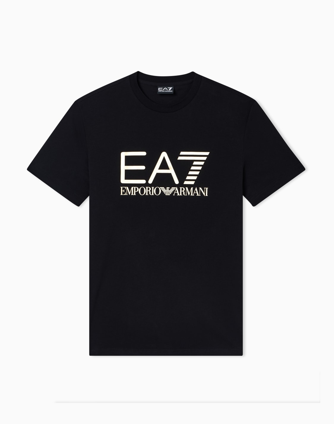 レギュラフィットtシャツ-ブラック--ea7