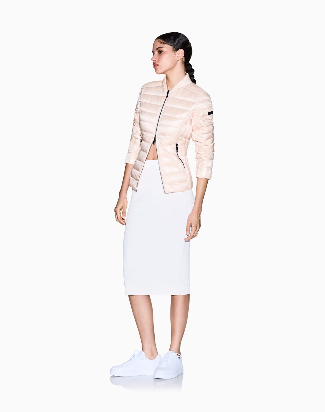 midi-skirt-in-knitted-fabric-white--armani-exchange