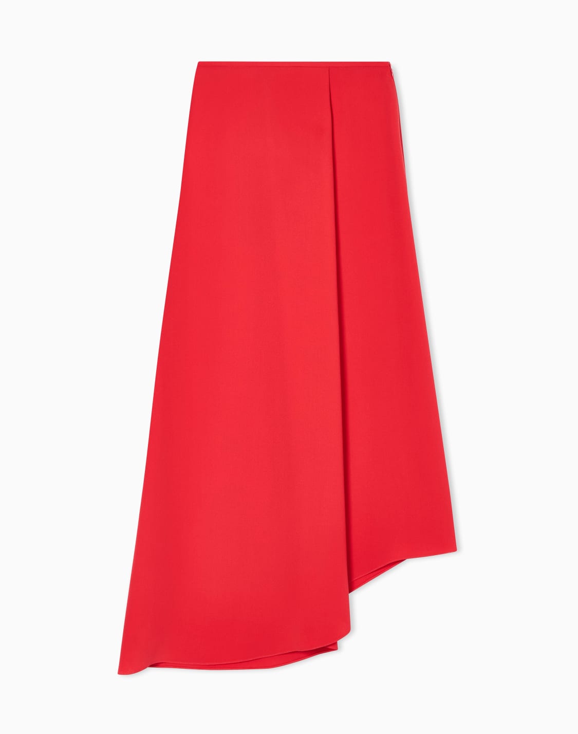 gonna-longuette-asimmetrica-in-crepe-di-seta-rosso--giorgio-armani