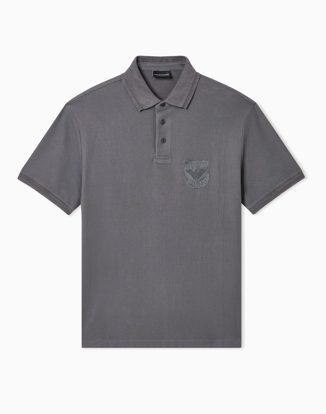 polo-de-piqu-con-bordado-de-escudo-gris--emporio-armani
