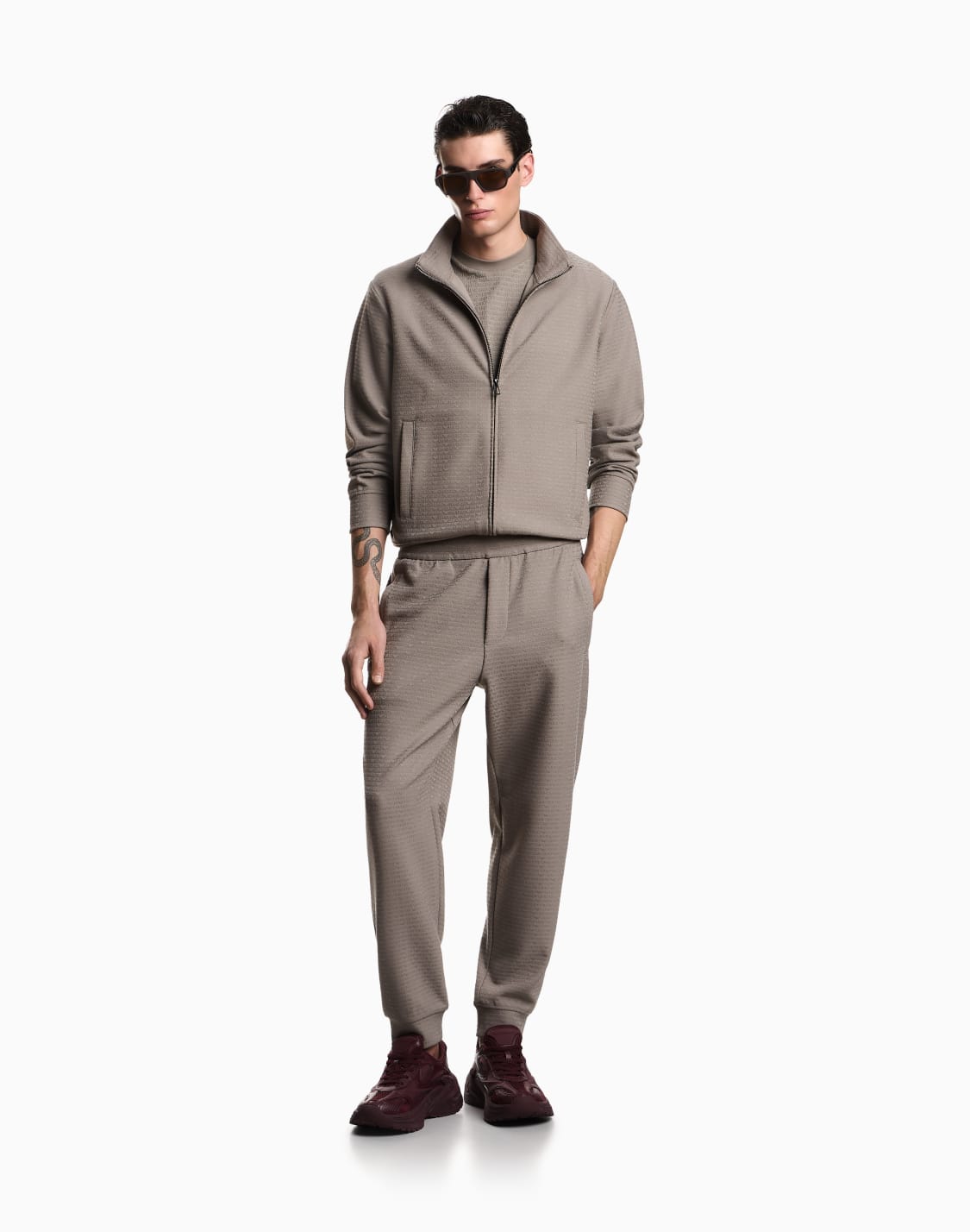 full-zip-sweatshirt-in-a-lyocell-blend-interlock-jersey-with-jacquard-lettering-grey--emporio-armani