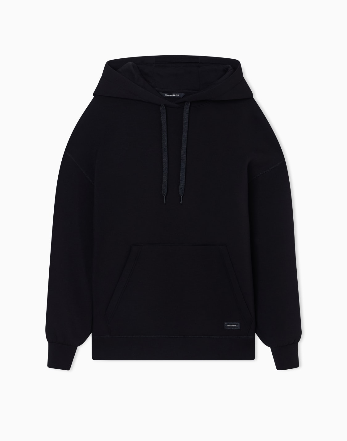 hoodie-in-technical-fabric-black--armani-exchange