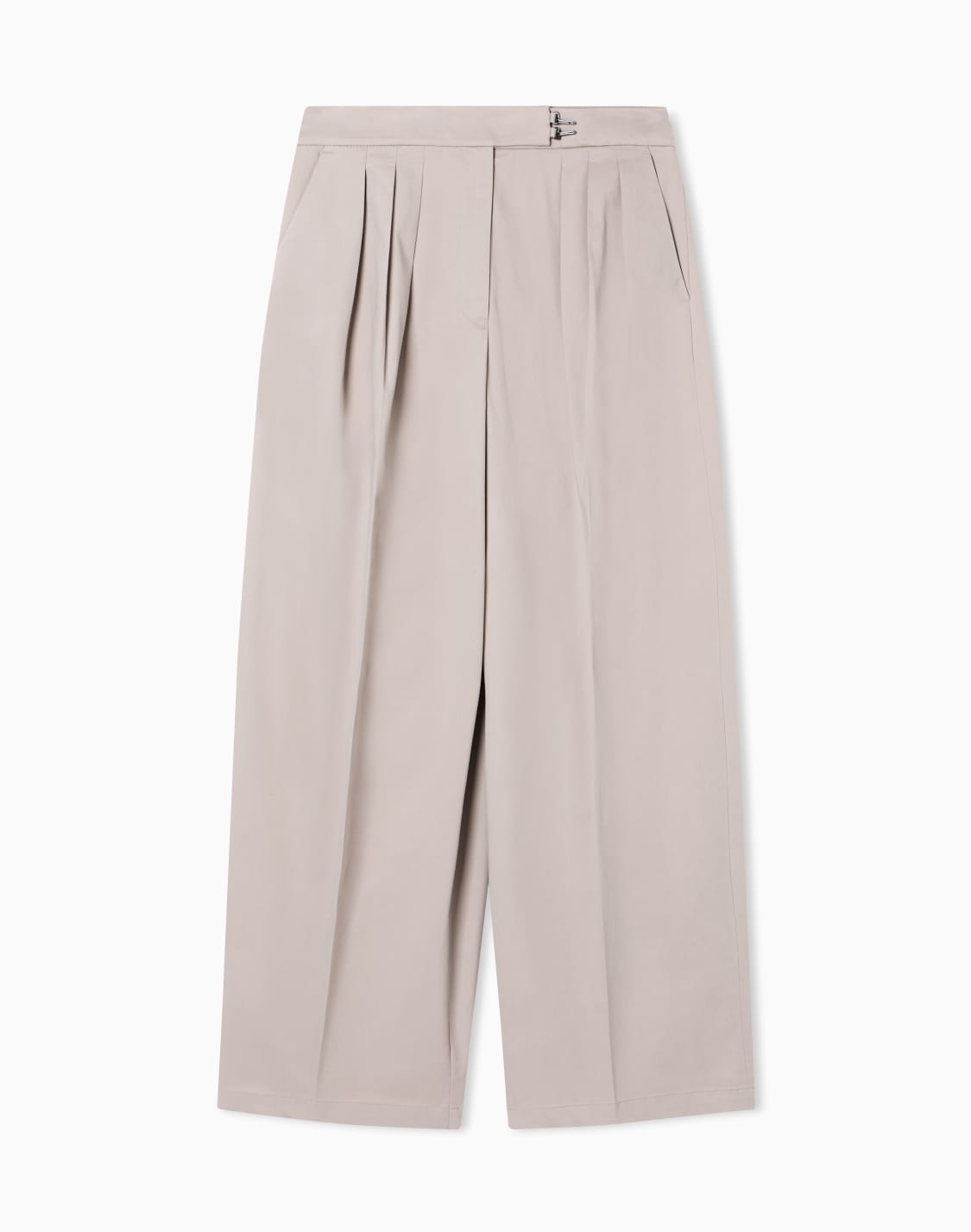 タック入りパンツ-ブラッシュドコットン-ベジュ--emporio-armani