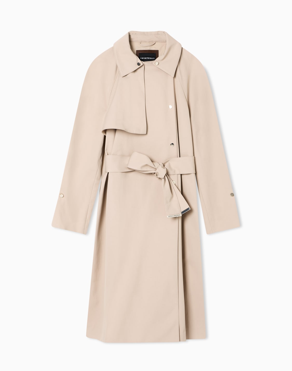 トレンチコト-撥水テクニカルコットン-ベジュ--emporio-armani