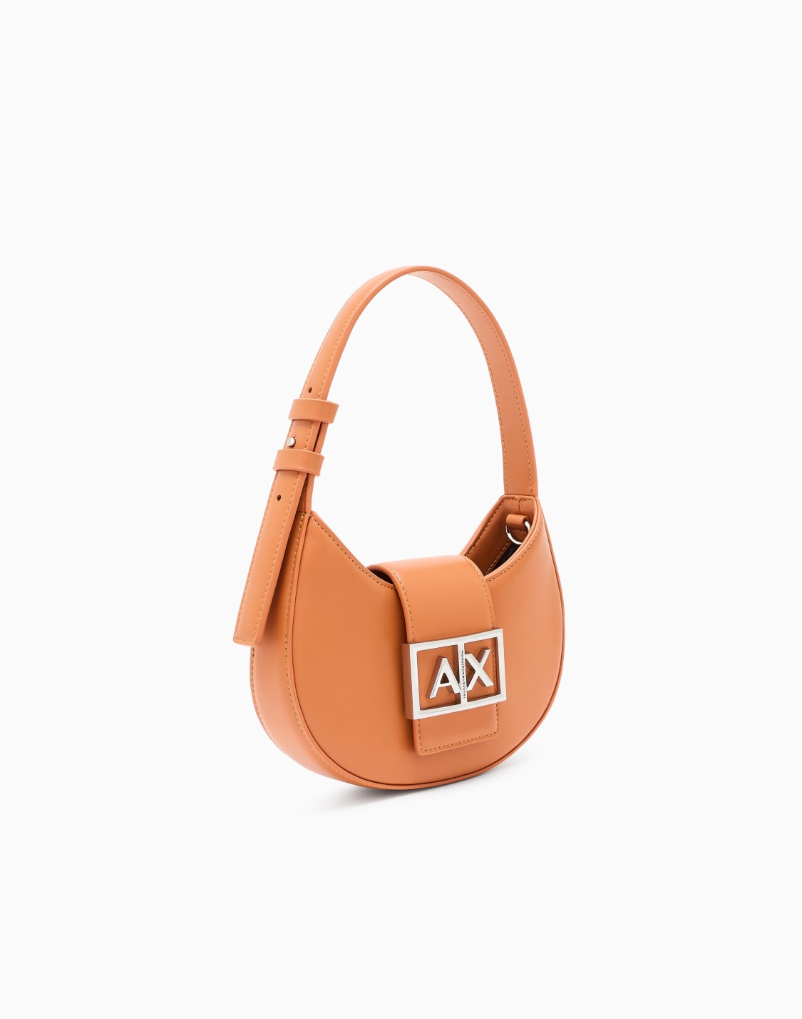 axロゴ-ホボミニバッグ-オレンジ--armani-exchange