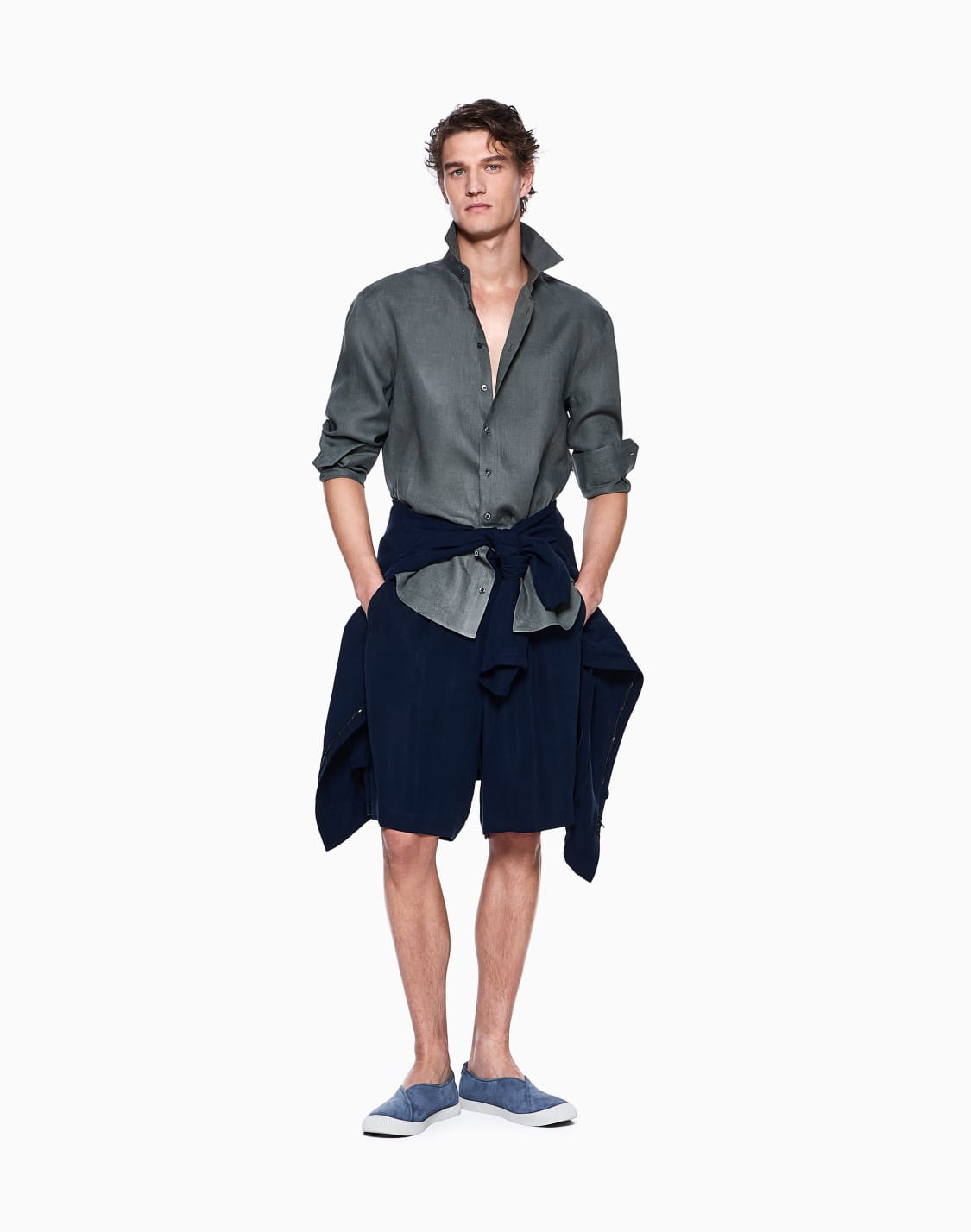 regular-fit-shirt-in-linen-green--giorgio-armani