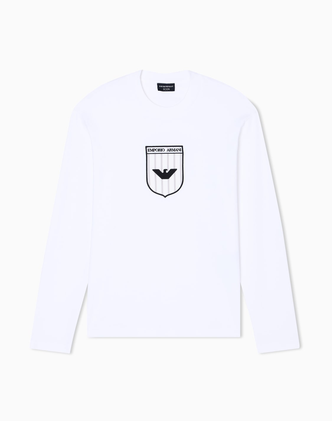 interlock-jersey-sweater-with-icon-embroidery-ホワイト--emporio-armani