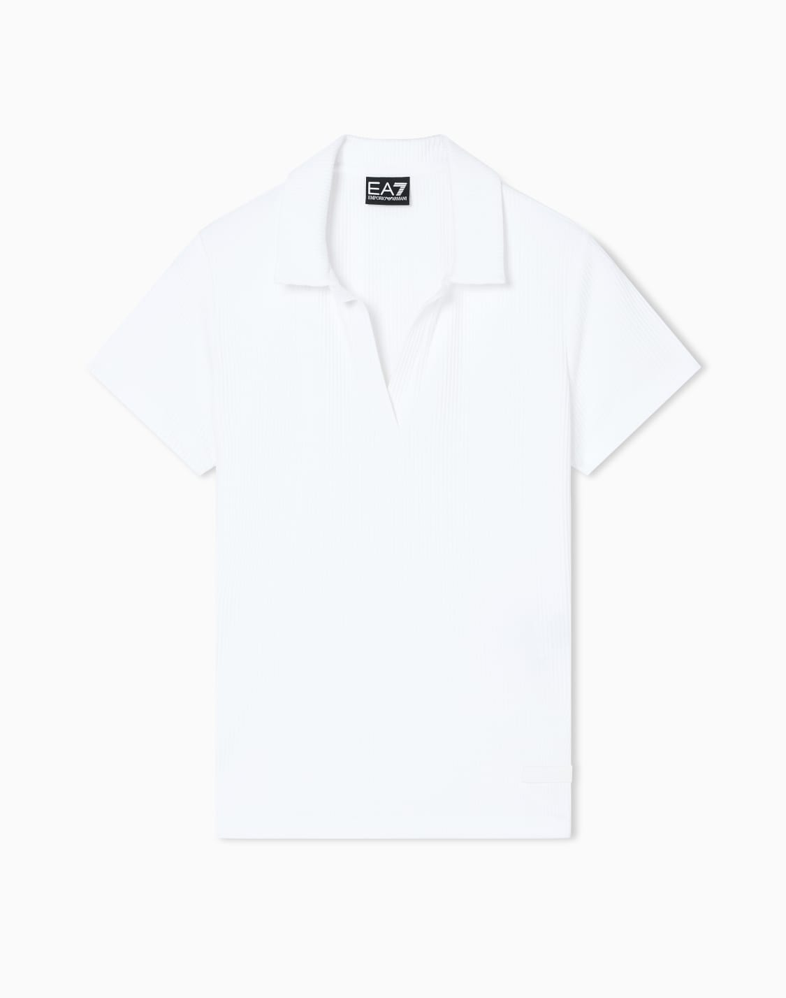 t-shirt-col-polo-en-jersey-de-viscose-stretch-blanc--ea7