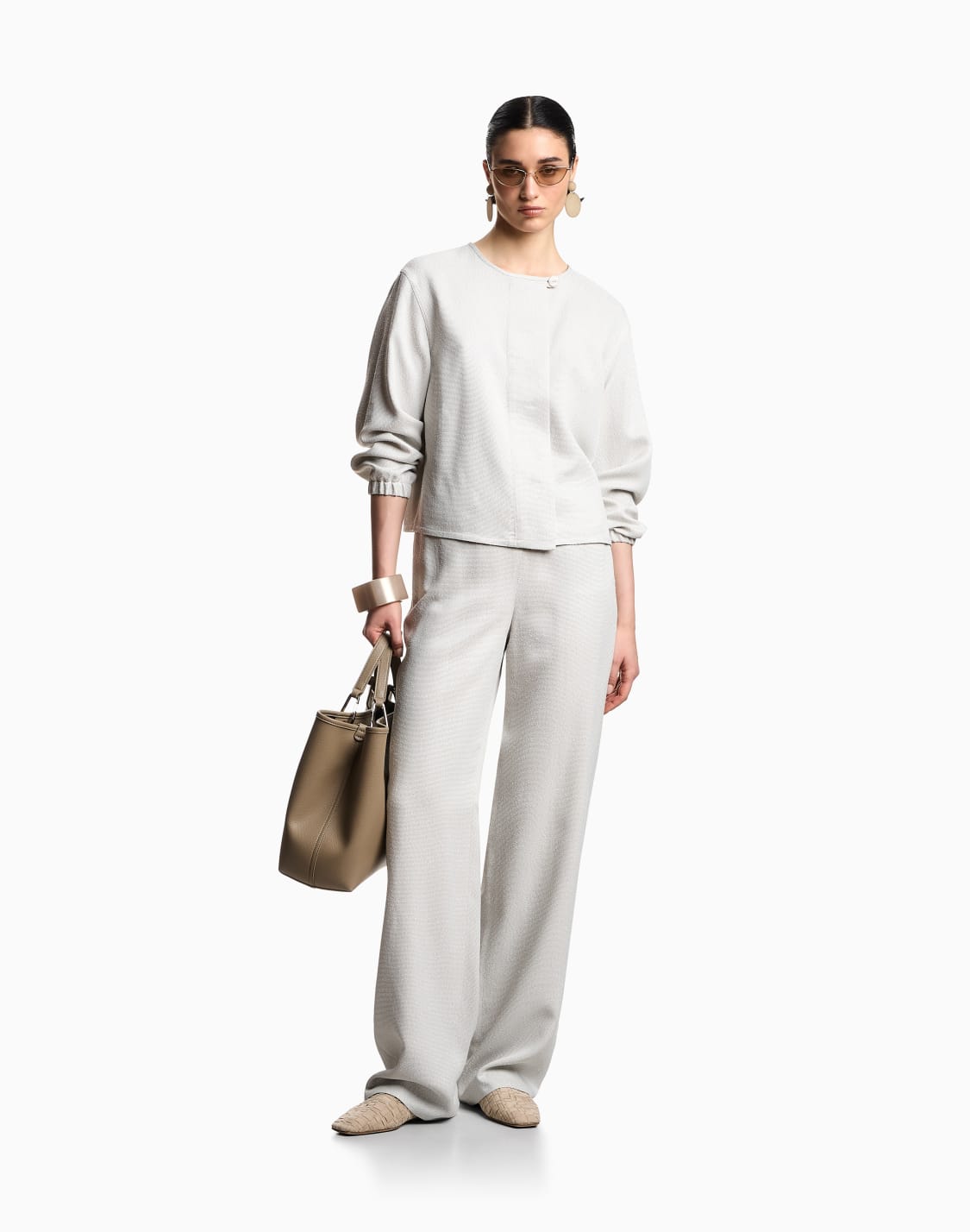 pantalones-de-viscosa-texturizada-icon-gris--emporio-armani