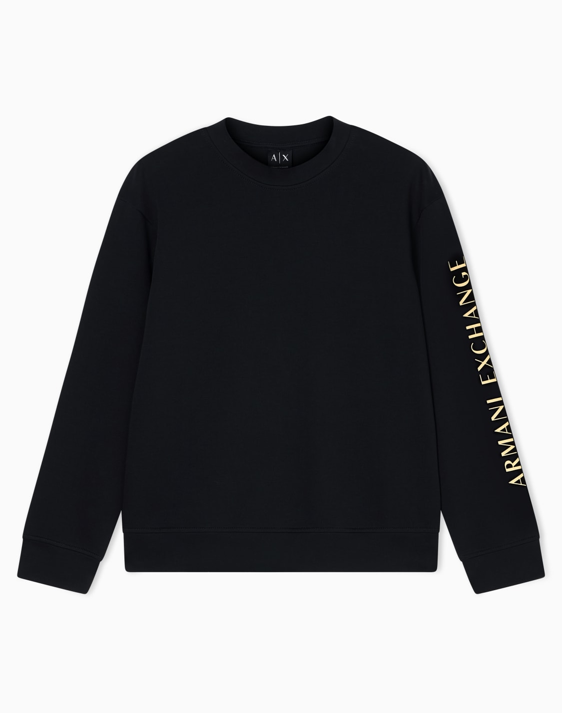 long-sleeved-t-shirt-in-mercerized-cotton-black--armani-exchange