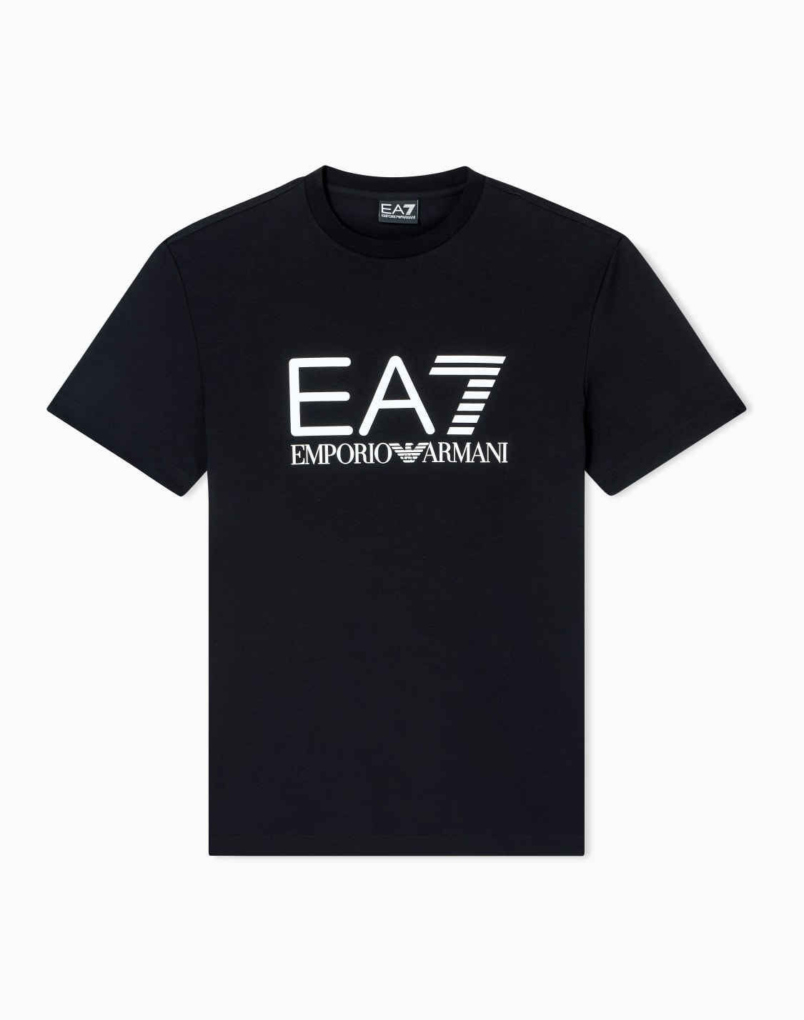 レギュラフィットtシャツ-ブラック--ea7