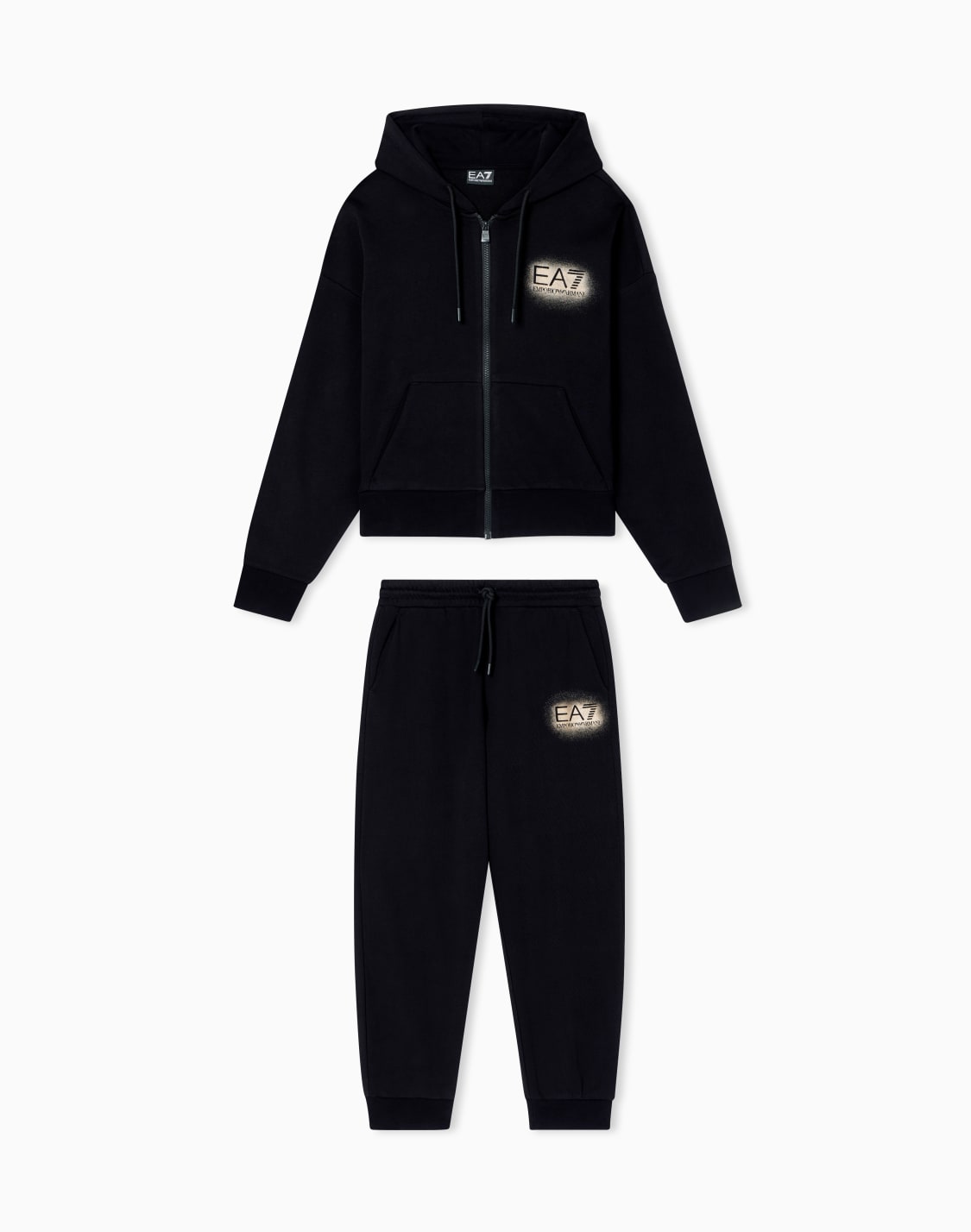 visibility-cotton-blend-tracksuit-with-hood-black--ea7