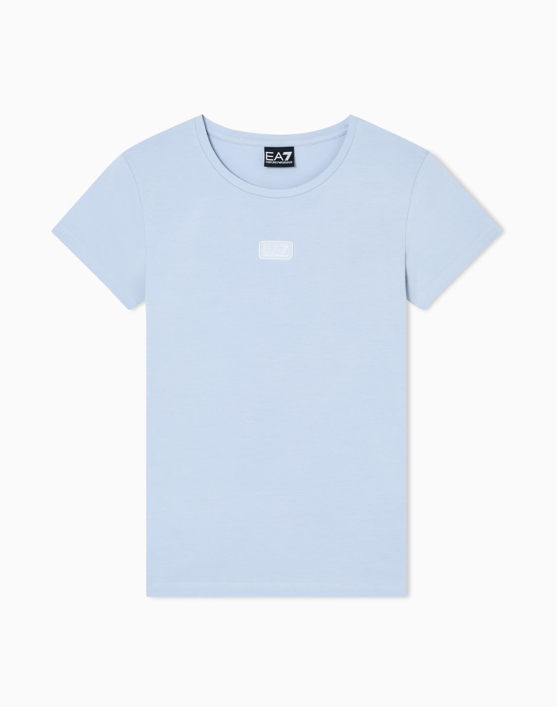 t-shirt-logo-series-en-jersey-stretch-bleu-clair--ea7