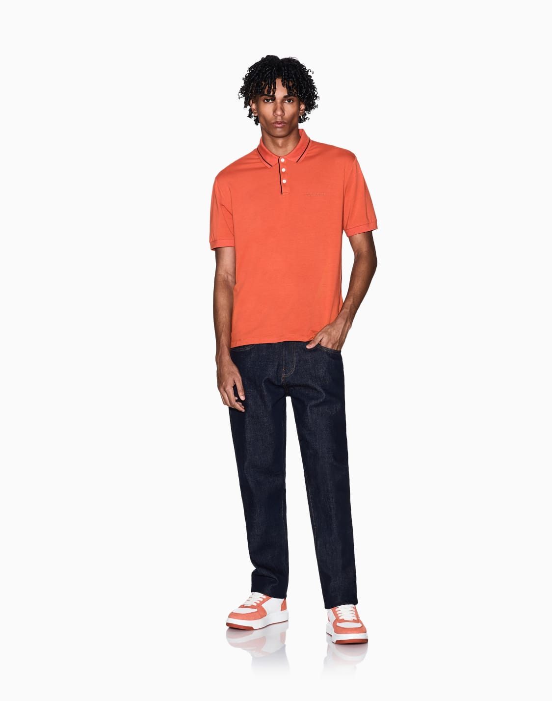 poloshirt-im-regular-fit-aus-stretch-jersey-orange--armani-exchange