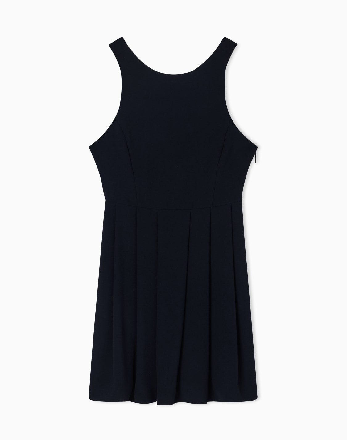 short-dress-in-mixed-fabric-noir--armani-exchange