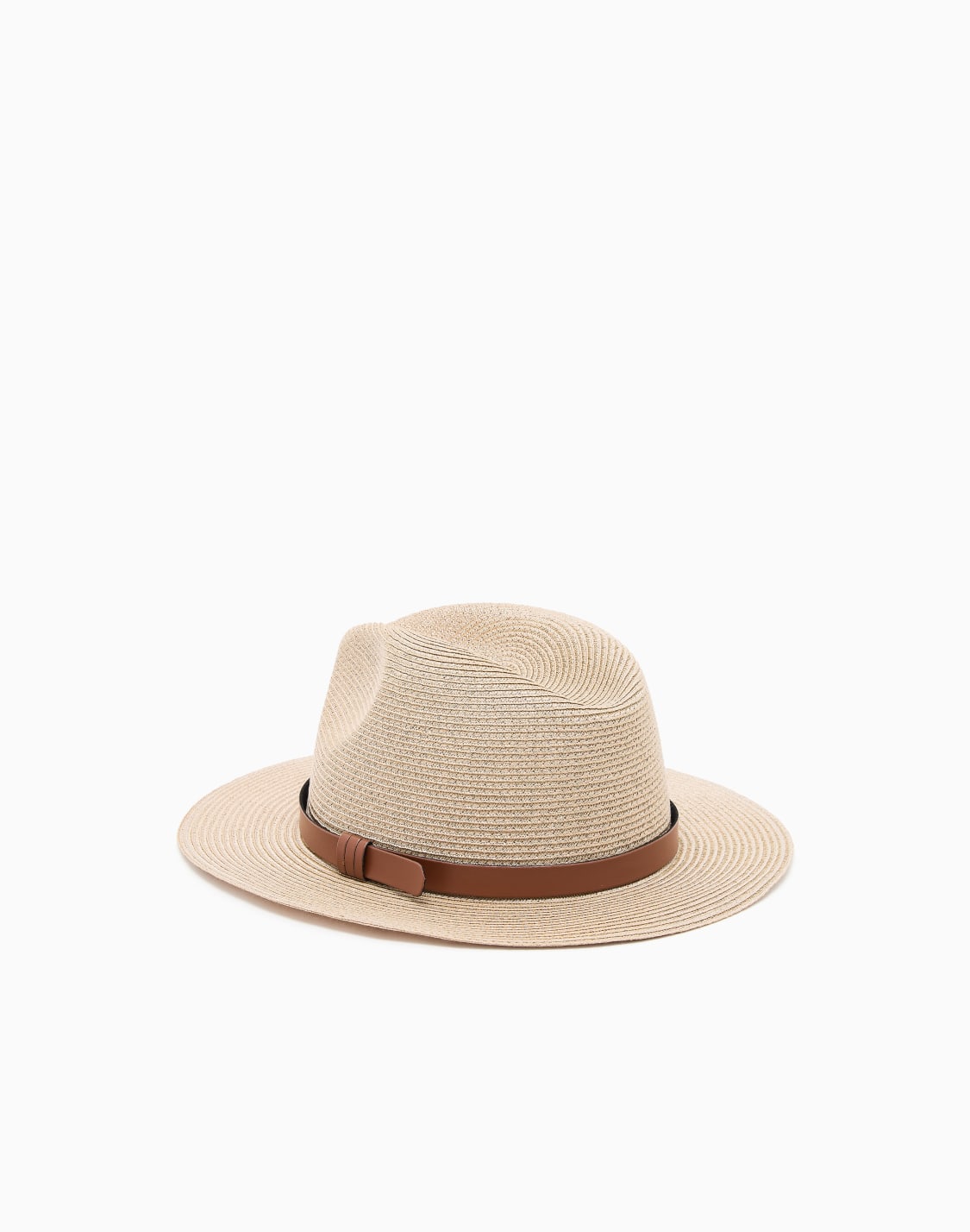 fedora-hat-in-woven-raffia-beige--emporio-armani