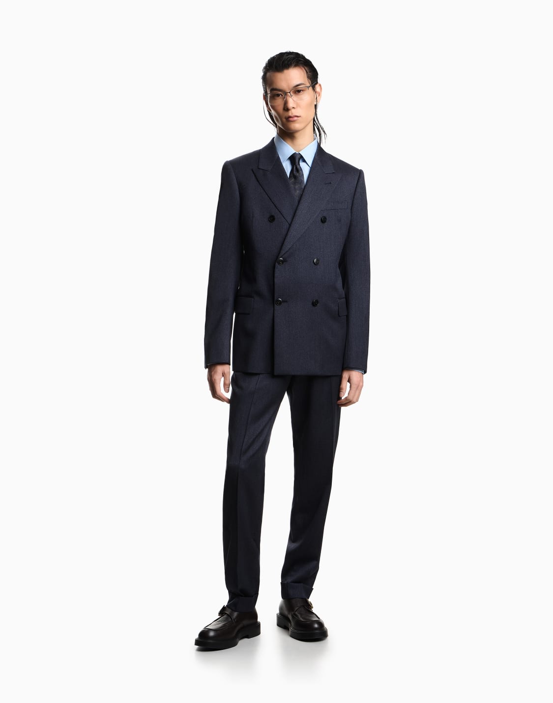 chemise-en-popeline-de-coton-icon-bleu-clair--emporio-armani