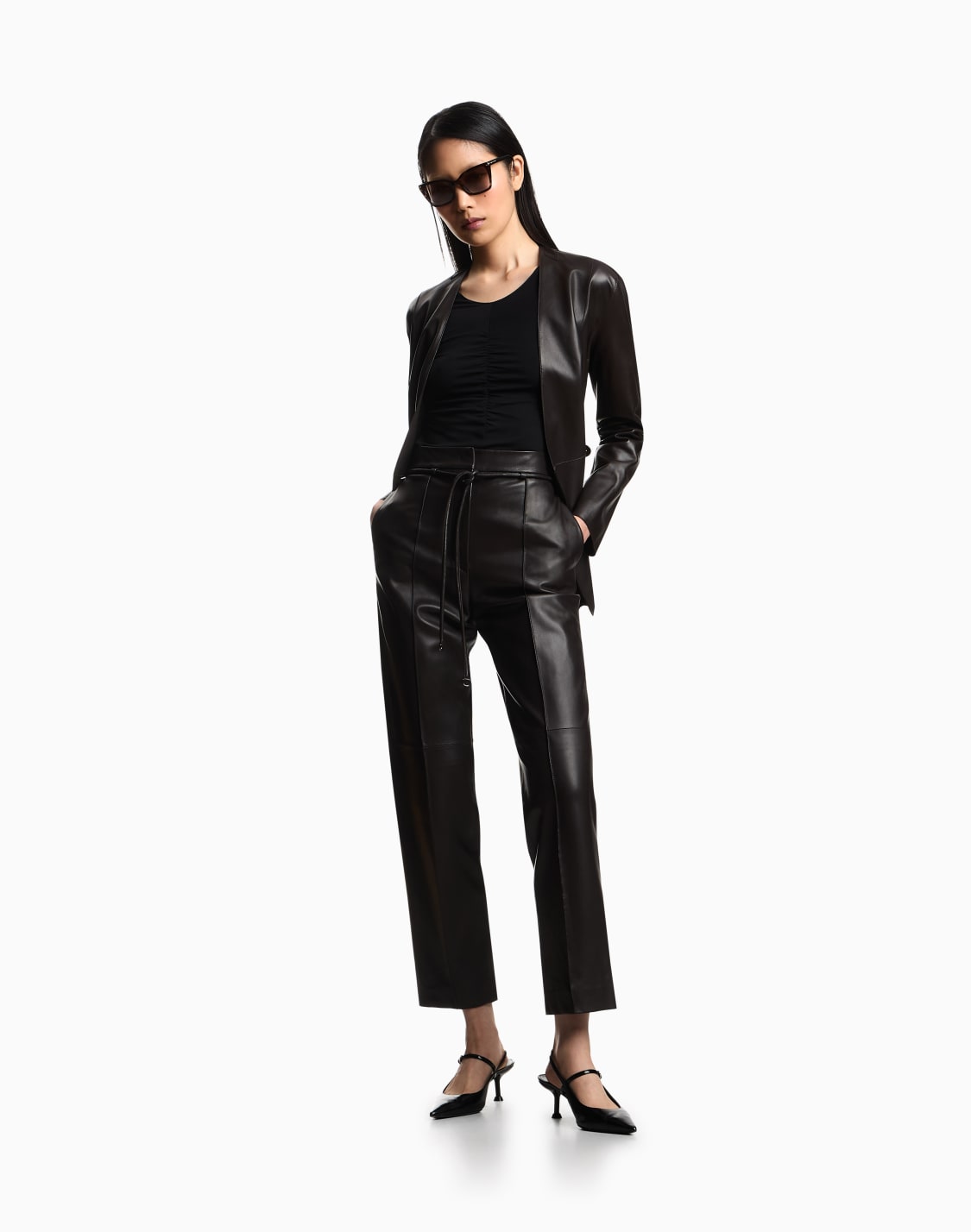 maglia-in-jersey-stretch-con-dettaglio-arricciatura-nero--emporio-armani