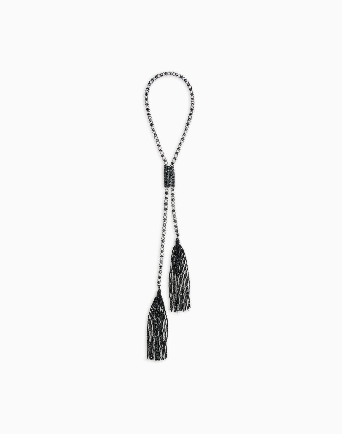 long-chain-necklace-with-beaded-tassels-black--giorgio-armani