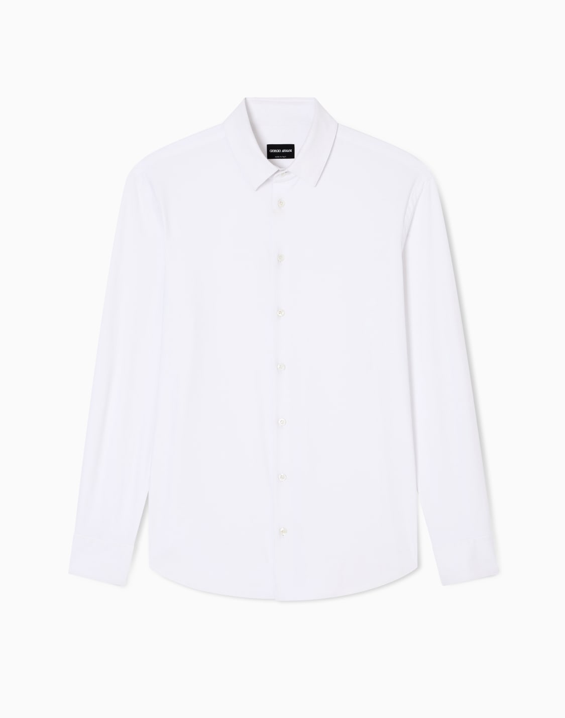 slim-fit-shirt-in-micro-textured-jersey-white--giorgio-armani