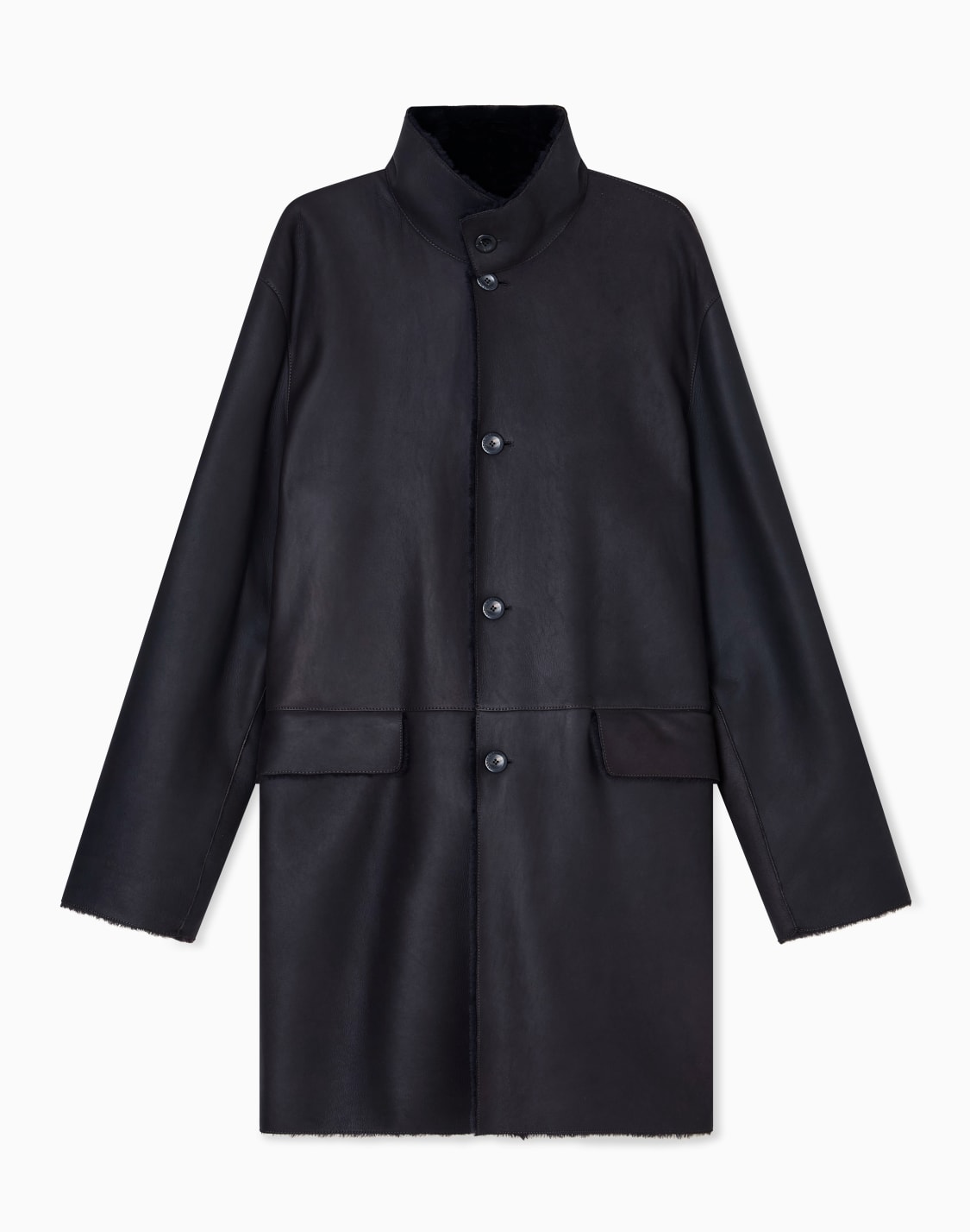 caban-simple-boutonnage-en-peau-dagneau-marron--giorgio-armani