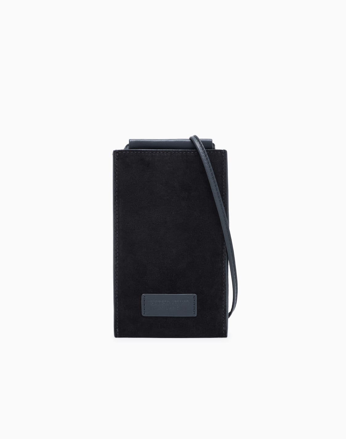 calfskin-and-suede-mobile-phone-holder-black--giorgio-armani