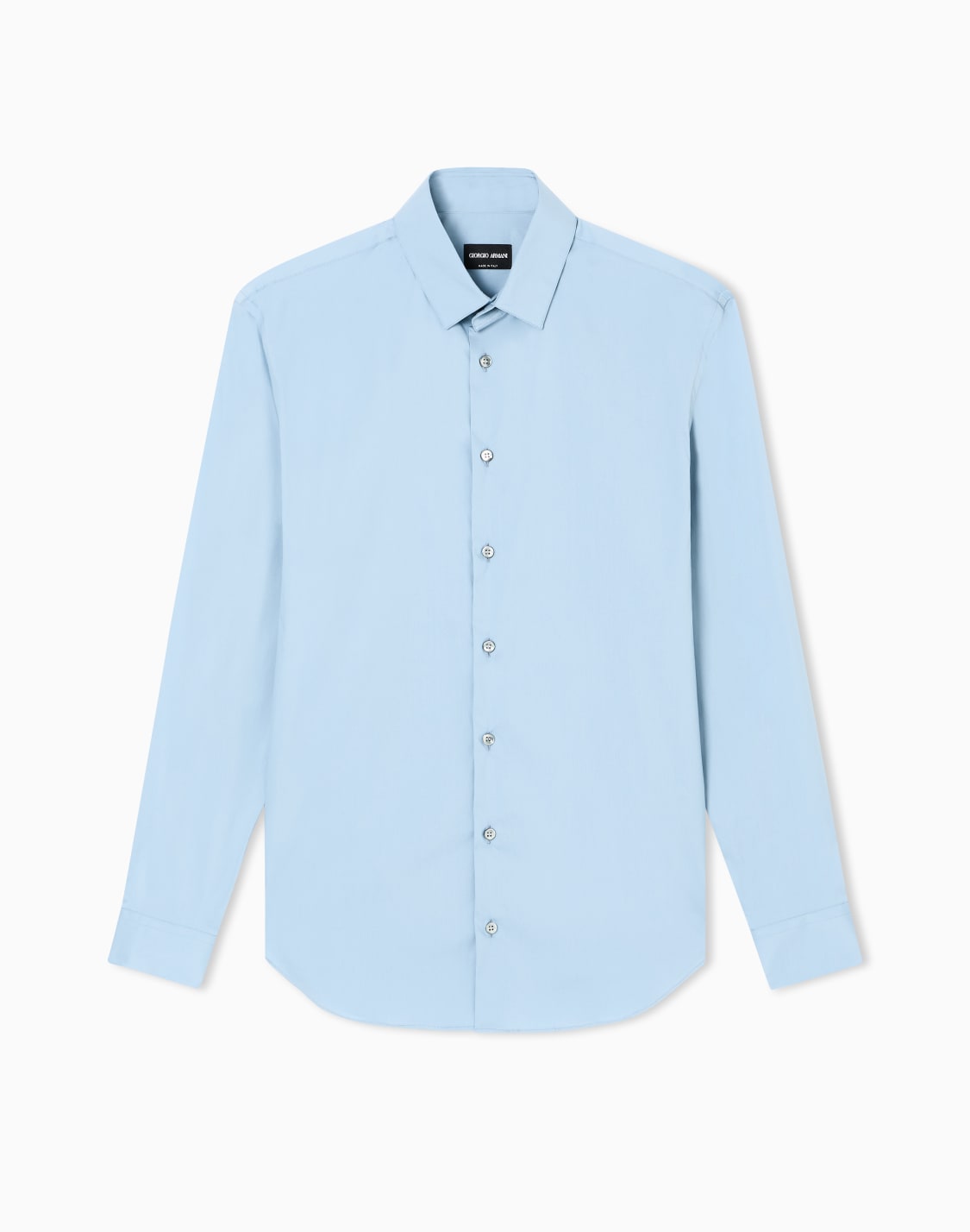 slim-fit-shirt-in-cotton-poplin-light-blue--giorgio-armani