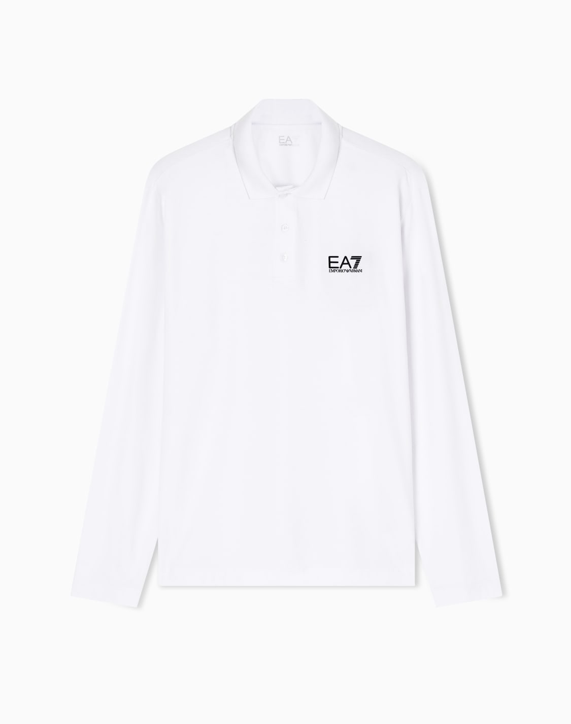 polo-de-manga-larga-core-identity-en-algodn-elstico-blanco--ea7
