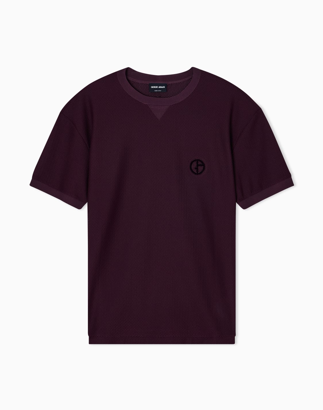 crew-neck-t-shirt-in-technical-waffle-fabric-burgundy--giorgio-armani