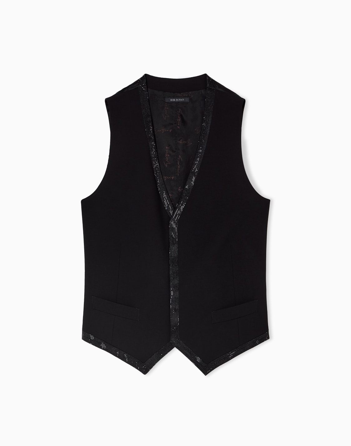 giorgios-single-breasted-waistcoat-in-wool-crpe-with-rhinestones-black--giorgio-armani