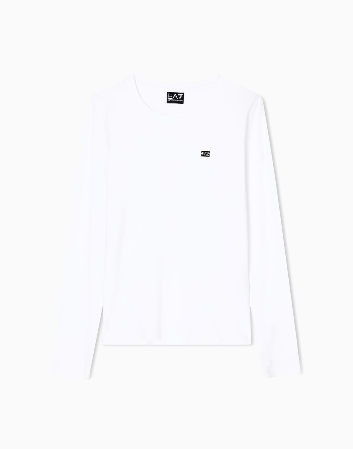 camiseta-de-manga-larga-de-punto-elstico-core-lady-blanco--ea7