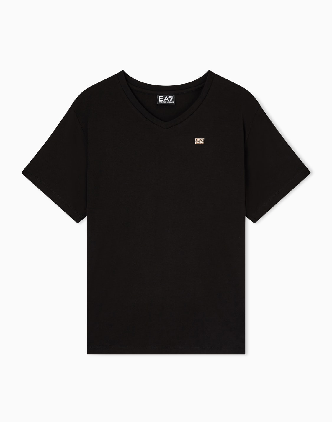 オンライン限定core-lady-vネックtシャツ-ストレッチコットンジャジ-ブラック--ea7