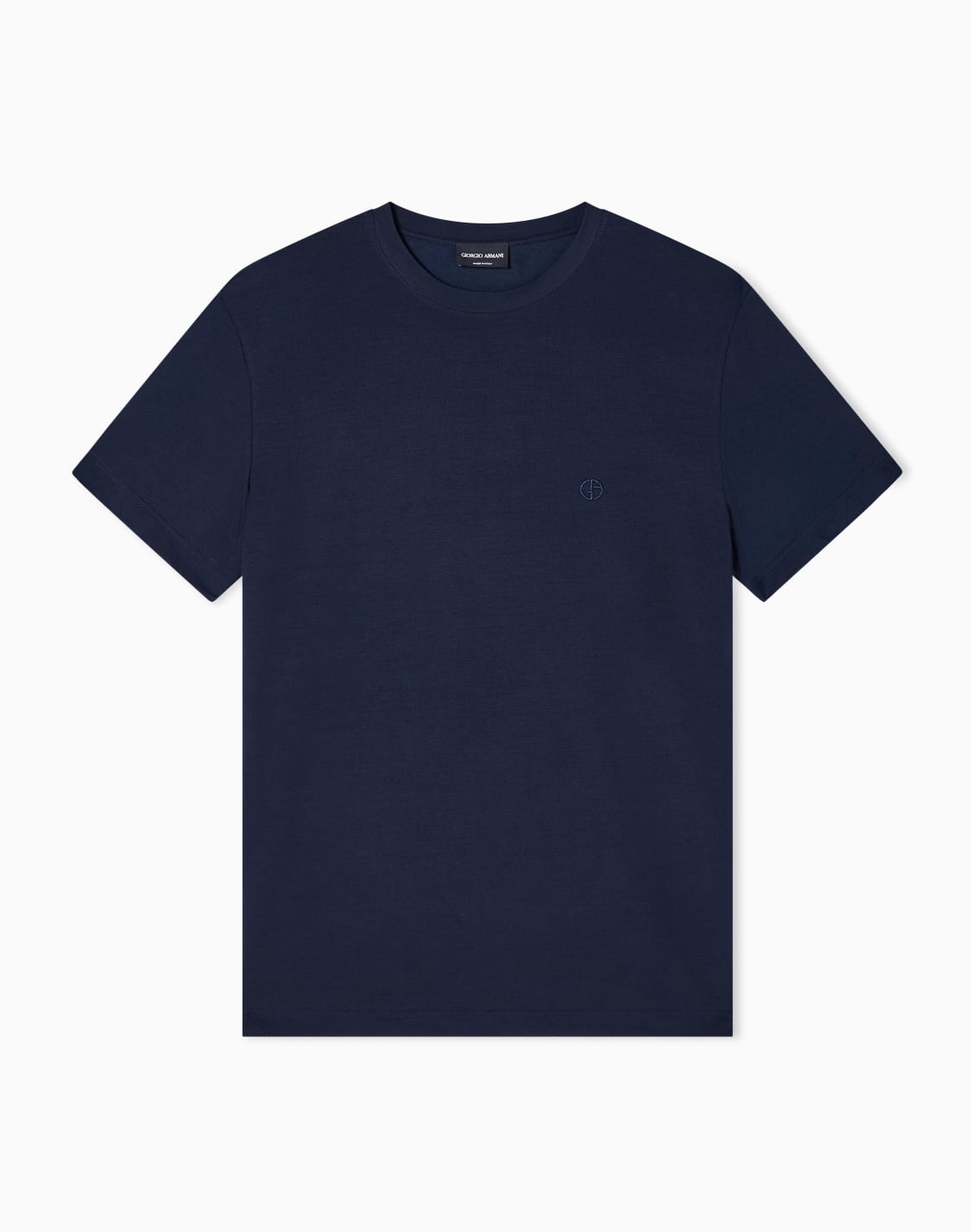 rundhals-t-shirt-aus-baumwolle-im-loungewear-look-blau--giorgio-armani
