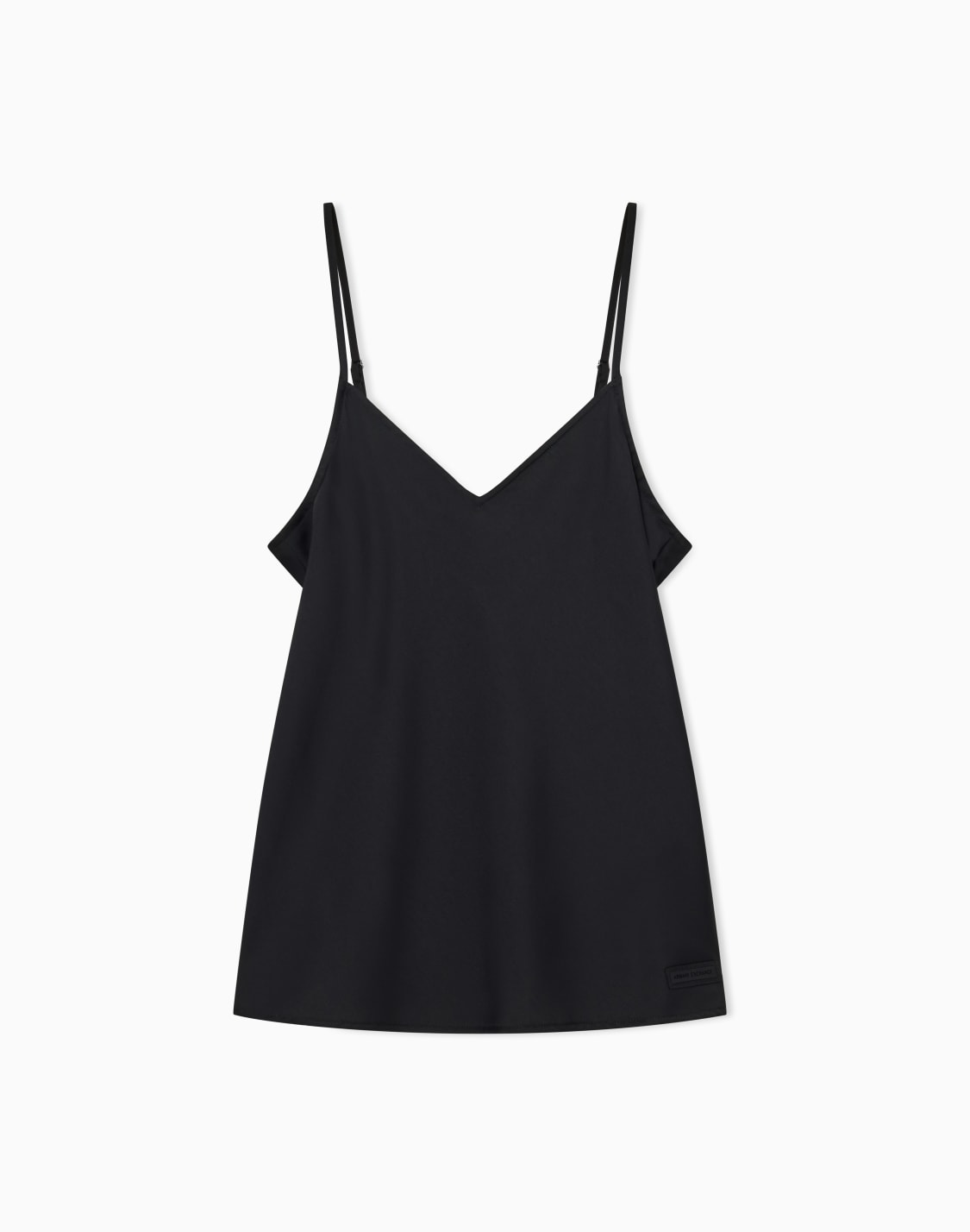 satin-v-neck-top-black--armani-exchange