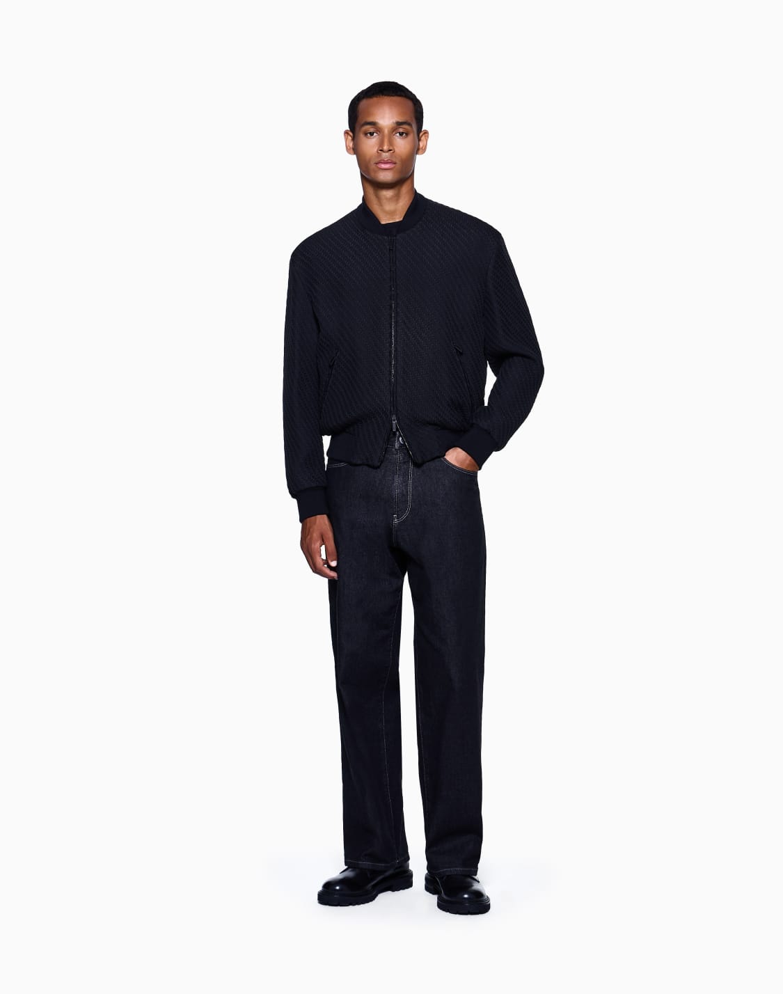 pantalon-5-poches-en-coton-et-modal-asv-noir--giorgio-armani