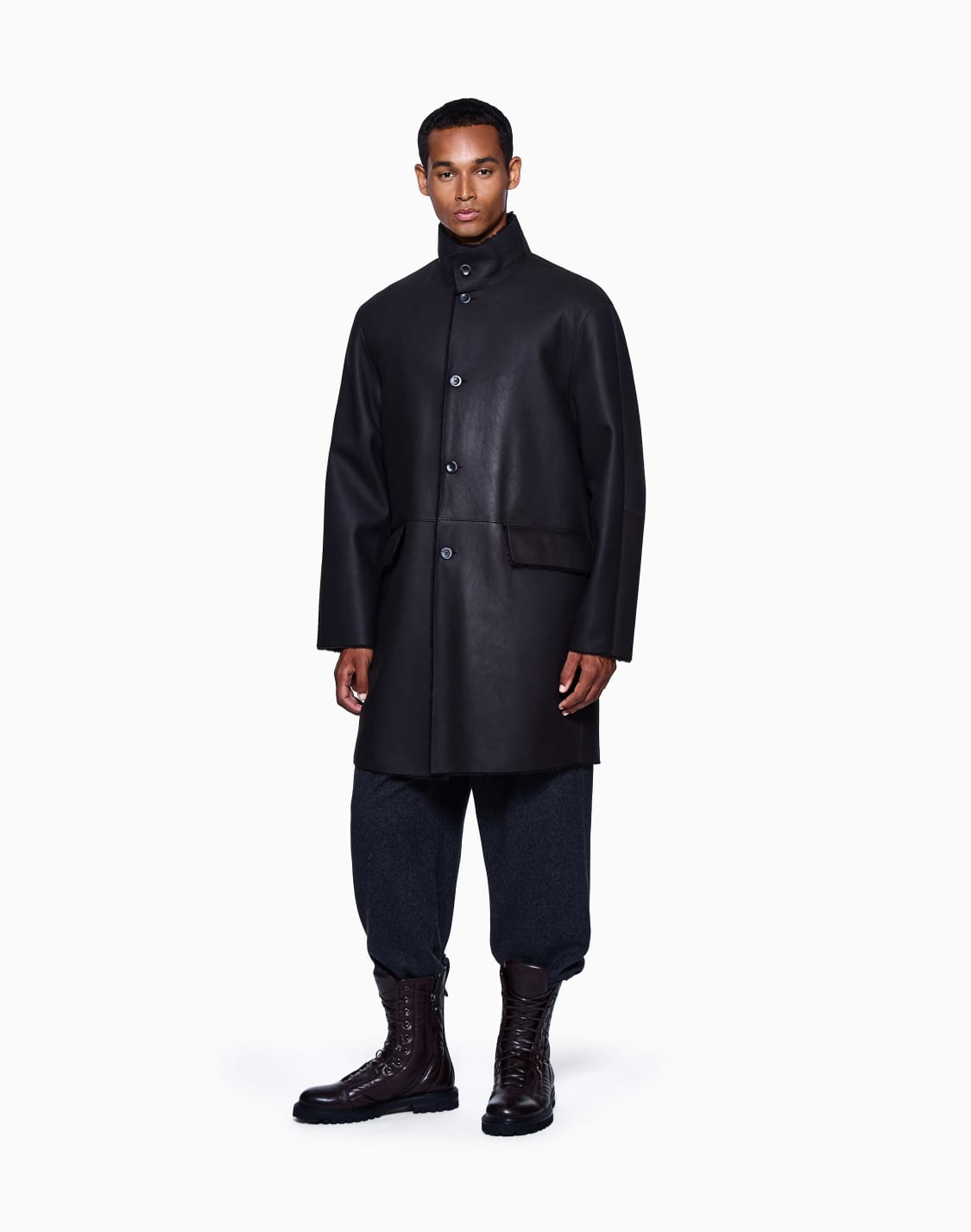 caban-simple-boutonnage-en-peau-dagneau-marron--giorgio-armani