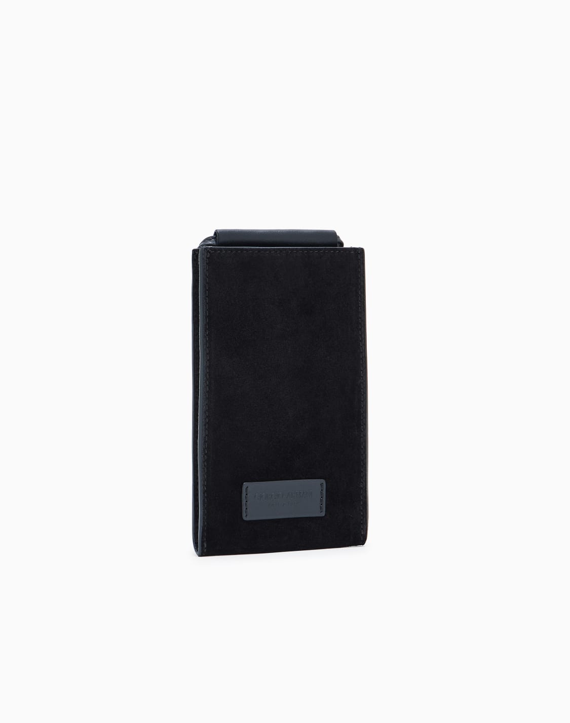 calfskin-and-suede-mobile-phone-holder-black--giorgio-armani