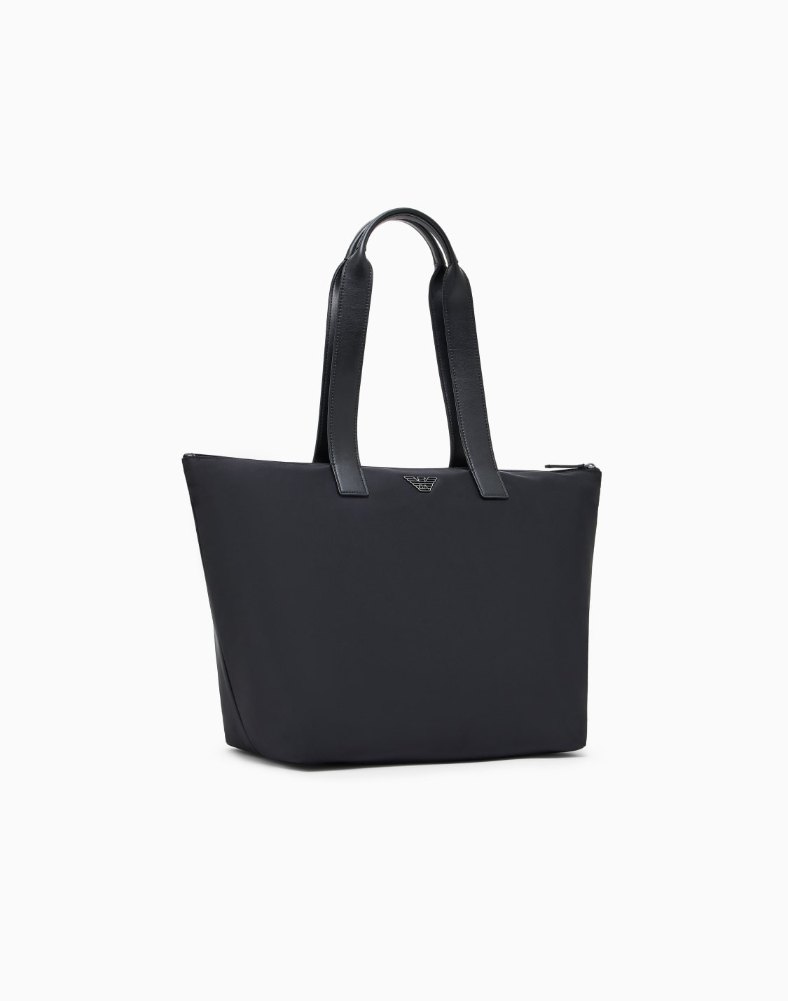bolso-shopper-mediano-de-nailon-reciclado-asv-negro--emporio-armani