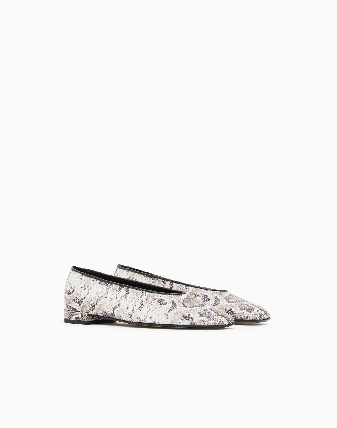 python-print-leather-ballerinas-patterned--giorgio-armani