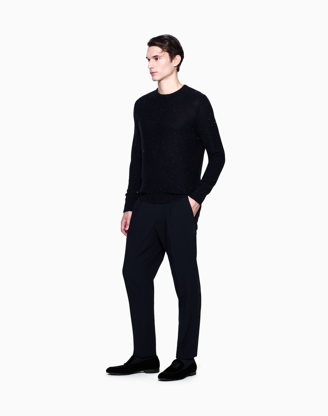giorgios-crew-neck-jumper-in-cashmere-and-silk-with-rhinestones-black--giorgio-armani
