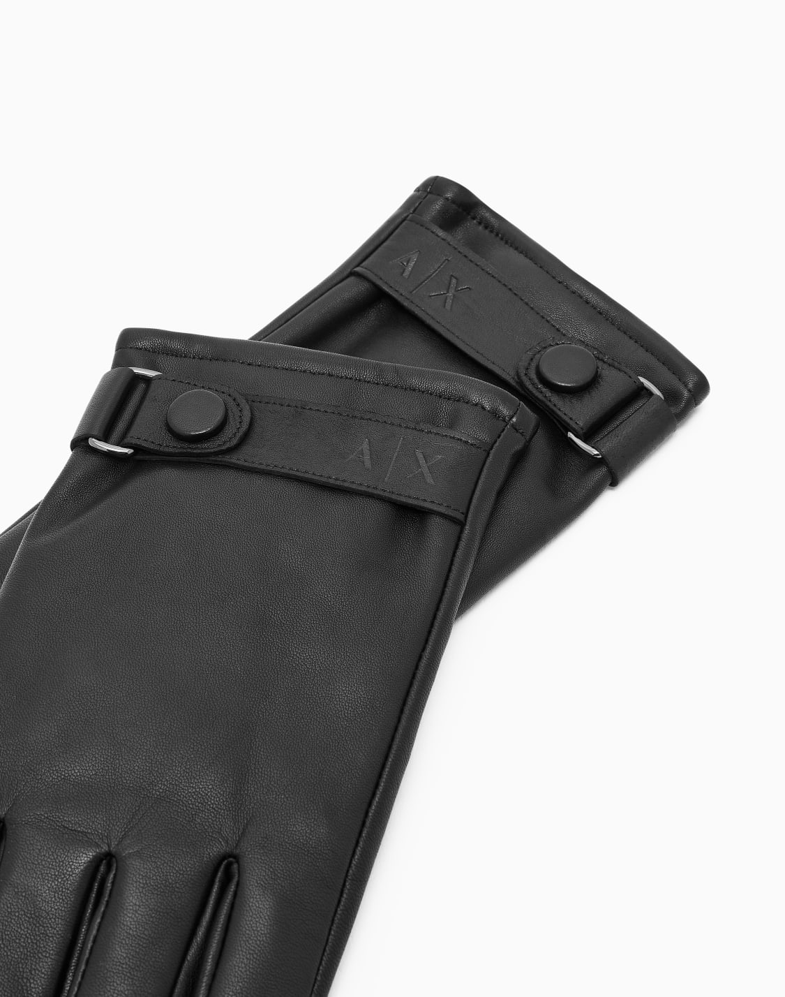 guanti-in-pelle-nero--armani-exchange