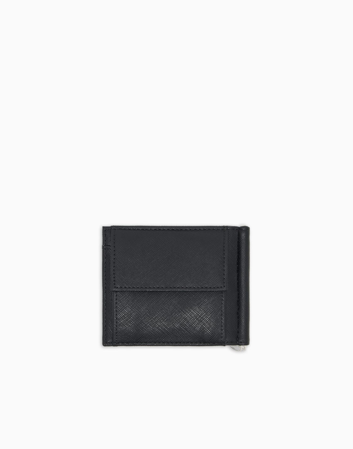 asv-regenerated-saffiano-leather-compact-wallet-with-eagle-plate-black--emporio-armani
