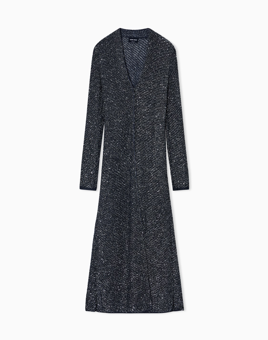 langer-cardigan-aus-viskose-und-lurex-strick-mit-pailletten-blau--giorgio-armani